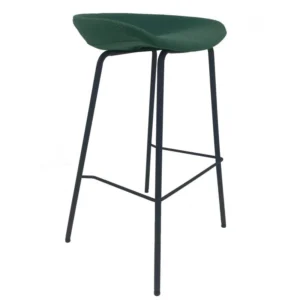 mobiliario-contract-taburete kiel metal tapizado tejido verde 2